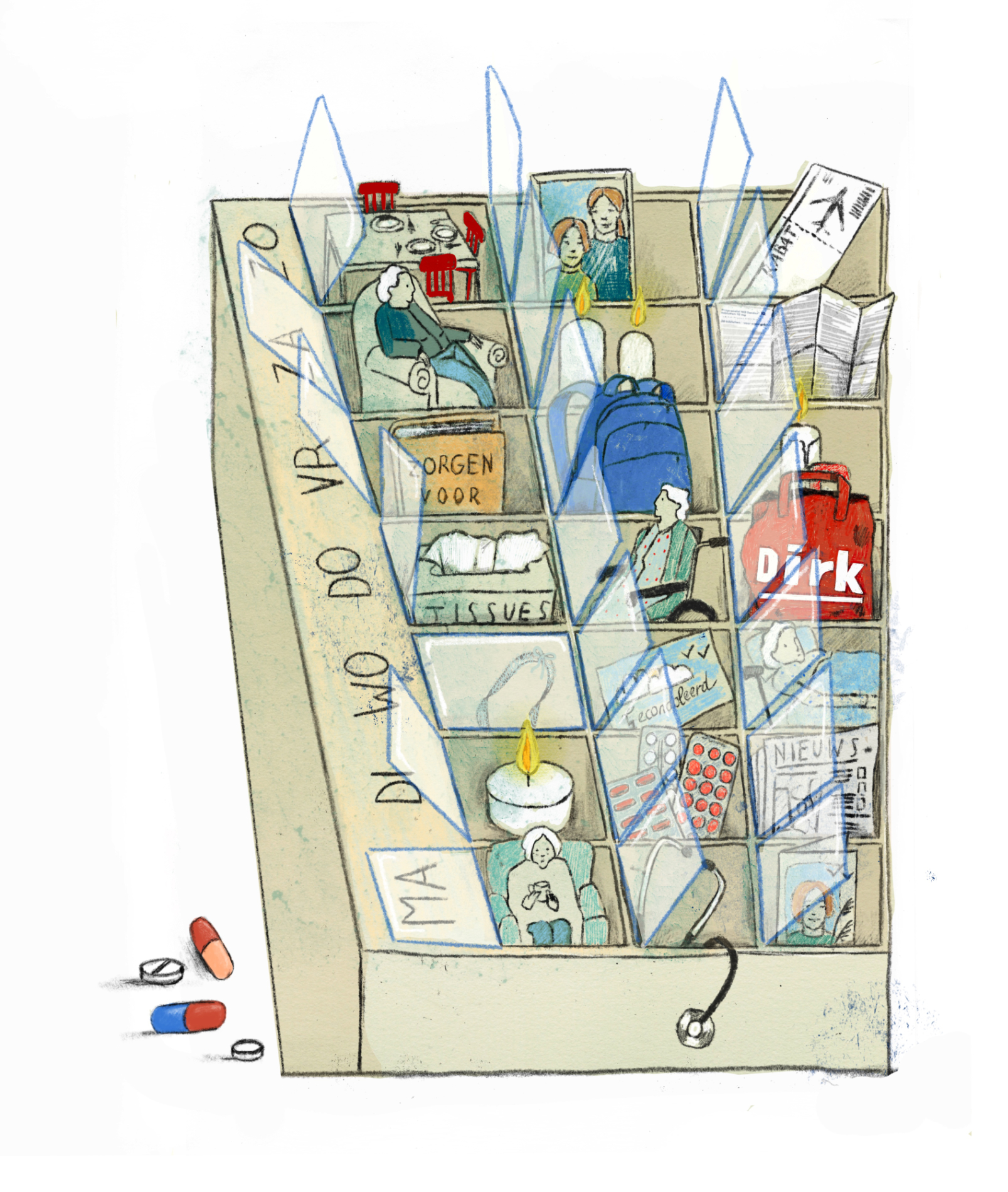 20 Waar wil je liggen – vonne van der Meer – boek – illustratie – vprogids – irma van osch – redactioneel