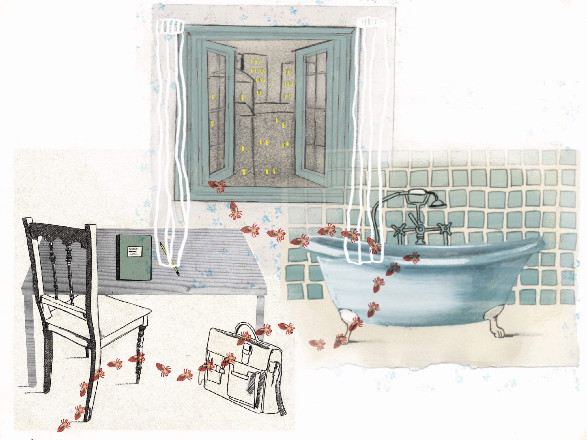 illustration vprogids - Solenoid - Mircea Cartarescu - Steeped in mysticism - illustration Irma van Osch - books and poetry illustratie vprogids - Solenoïde - Mircea Cartarescu - Doordesemd van mystiek - illustratie Irma van Osch - boeken en poezie