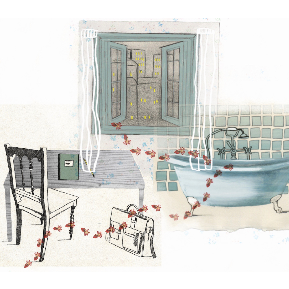 16 illustratie vprogids – Solenoïde – Mircea Cartarescu – Doordesemd van mystiek – illustratie Irma van Osch – boeken en poezie